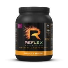 REFLEX NUTRITION MUSCLE BOMB ULTIMATE PRE-WORKOUT POWDER 7G BCAA'S 2G L-CARNITINE 3.2G BETA-ALANINE 1G TAURINE (FRUIT PUNCH) (600G).