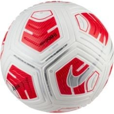 X12 ASSORTED SPORTS ITEMS TO INCLUDE NIKE CU8062-100 STRIKE TEAM RECREATIONAL SOCCER BALL UNISEX ADULT WHITE/BRIGHT CRIMSON/SILVER SIZE 4.