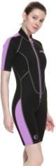 X3 ASSORTED SWIMMING ITEMS TO INCLUDE CRESSI LIDO LADY SHORTY WETSUIT - WOMEN'S SHORTY WETSUIT FOR SNORKELLING, SWIMMING AND WATER SPORTS, IN 2MM ULTRA STRETCH NEOPRENE.