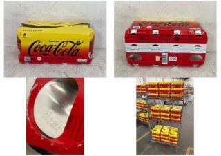 CAGE OF 648 X CANS OF LEMON COCA-COLA ZERO SUGAR (PACK OF 8 X 330ML CANS) BBE:30/11/24 (COLLECTION ONLY-CAGE NOT INCLUDED)