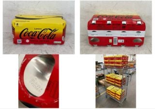 CAGE OF 648 X CANS OF LEMON COCA-COLA ZERO SUGAR (PACK OF 8 X 330ML CANS) BBE:30/11/24 (COLLECTION ONLY-CAGE NOT INCLUDED)