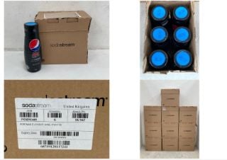 10 X PEPSI MAX NO SUGAR SODA STREAM SPARKLING DRINK MIX (440ML X 6 PACK) EXP:26/10/2024 (COLLECTION ONLY) (CAGE NOT INCLUDED)