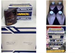 20 X BOTTLES OF MANNOL LONGLIFE 504/507 7715 5W-30 ENGINE OIL C3 FULLY SYNTHETIC 5L - TOTAL RRP £388 (COLLECTION ONLY)