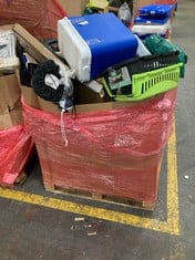 PALLET OF ASSORTED ITEMS TO INCLUDE REXEL MOMENTUM X308 PAPER SHREDDER