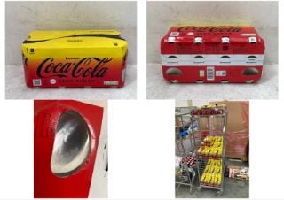 CAGE OF COCA COLA LEMON ZERO SUGAR 8 X 330ML - BBE 30/11/24 (CAGE NOT INCLUDED)(COLLECTION ONLY)