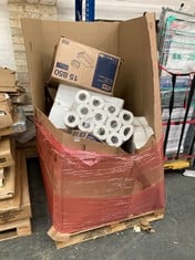 PALLET OF ASSORTED ITEMS TO INCLUDE PURELY SMILE CLEANING ROLLS