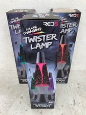 PALLET OF RED5 COLOUR CHANGING TWISTER LAMP (RRP-£24 PER LAMP)