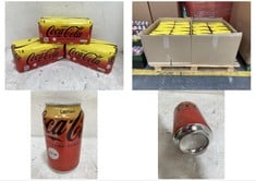 PALLET OF 480 X CANS OFLEMON COCA-COLA ZERO SUGAR (PACK OF 8 CANS X 330ML) BBE: 30/11/24 (COLLECTION ONLY)