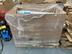 PALLET OF ASSORTED ITEMS TO INCLUDE TOPTECH SLIM RECHARGEABLE HAND HELD COB INSPECTION LAMP WITH TORCH