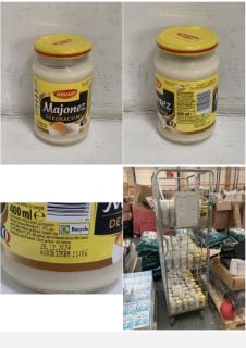 CAGE OF APPROX 180 X WINIARY DECORATIVE MAYONNAISE 400ML - BBE: 12/2024 (COLLECTION ONLY) (CAGE NOT INCLUDED)