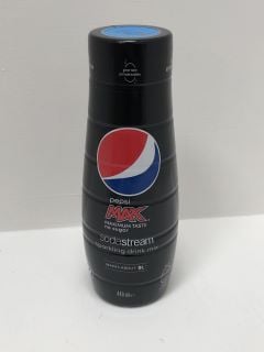 12 X SODA STREAM PEPSI MAX FLAVOUR 6 X 440ML SYRUP - EXP: 26/10/2024 (COLLECTION ONLY) (CAGE NOT INCLUDED)