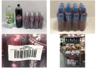 CAGE OF ASSORTED LIQUIDS TO INCLUDE PEPSI MAX NO SUGAR 2L - BBE: 03/2024 (COLLECTION ONLY) (CAGE NOT INCLUDED)