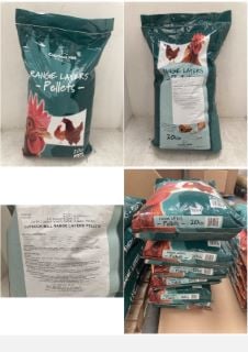 6 X COPDOCK MILL RANGE LAYERS PELLETS 20KG - BBE 15.08.24