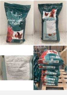 6 X COPDOCK MILL RANGE LAYERS PELLETS 20KG - BBE 15.08.24