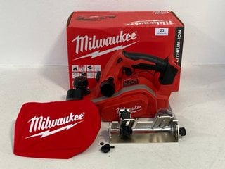 MILWAUKEE M18 BP-0 18V CORDLESS PLANER - RRP £177: LOCATION - FRONT BOOTH