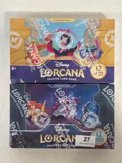 DISNEY LORCANA URSULA'S RETURN TRADING CARD GAME TO ALSO INCLUDE DISNEY LORCANA INTO THE INKLANDS TRADING CARD GAME - COMBINED RRP £240.00: LOCATION - FRONT BOOTH