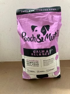 POOCH & MUTT CALM & RELAXED COMPLETE DRY DOG FOOD - BB 02/10/25: LOCATION - A8