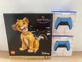 2 X SONY DUALSENSE WIRELESS PLAYSTATION CONTROLLER TO INCLUDE LEGO THE LION KING: LOCATION - A14