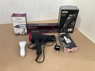 QTY OF BEAUTY ITEMS TO INCLUDE BRAUN PROFESSIONAL BEARD TRIMMER SERIES 9 - MODEL NO. BT9441: LOCATION - B10