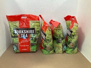 4 X YORKSHIRE TEA BAGS MEGA PACKS - BBE: AUGUST 2024: LOCATION - B10