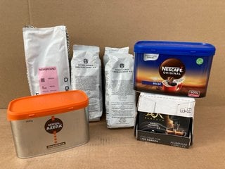 8 X ASSORTED COFFEE ITEMS TO INCLUDE NESCAFE ORIGINAL DECAF - BBE: APRIL 2026: LOCATION - B9