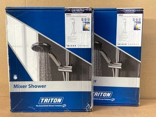 2 X TRITON VELINO COOL TOUCH THERMOSTATIC BAR DIVERTER MIXER SHOWER 131JL FINISH ALL CHROME - PRODUCT CODE: RMVELDV2 - COMBINED RRP: £ 479.98: LOCATION - B8