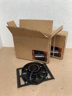 2 X MISHIMOTO 10" HEAVY DUTY OIL COOLER FAN SHORUD - MMFS-HDOC-10 - COMBINED RRP £458: LOCATION - B4