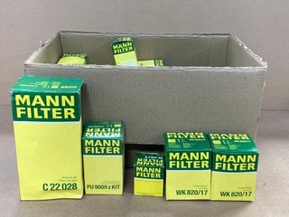 QTY OF MANN FILTER ITEMS TO INCLUDE PU 9009 Z KIT FUEL FILTER: LOCATION - C2