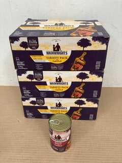 3 X WAINWRIGHTS VARIETY PACK OF 12 CANS OF DOG FOOD: LOCATION - C3