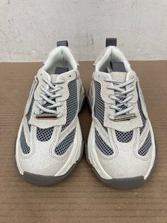 STEVE MADDEN POSSESSION-E MESH STYLE CREAM TRAINERS SIZE UK 6.5: LOCATION - C3