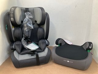 MINI UNO I-SIZE JOURNIE FIX CAR SEAT IN BLACK / GREY TO INCLUDE COSY AND SAFE ASTRA I-SIZE BOOSTER SEAT IN BLACK: LOCATION - C9