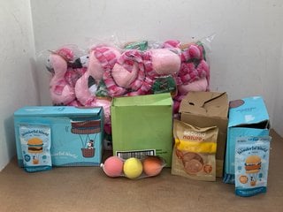 QTY OF PET ITEMS TO INCLUDE QTY OF PLUSH TOYS - FLAMINGO: LOCATION - C10