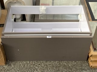 (COLLECTION ONLY) WALL HUNG 1 DRAWER SINK UNIT IN STONE GREY 800 X 460MM RRP £245: LOCATION - C7