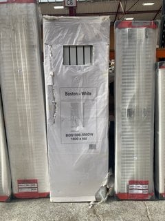 WHITE VERTICAL DOUBLE SLIM PANEL RADIATOR 1800 X 560MM RRP £680: LOCATION - BR3