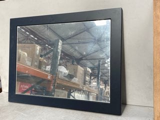 (COLLECTION ONLY) WALL MOUNTED MATT INDIGO FRAMED MIRROR 660 X 500MM RRP £105: LOCATION - BR3