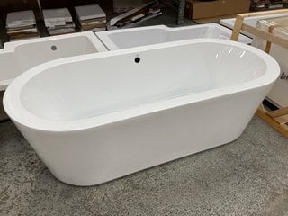 1780 X 800MM MODERN TWIN SKINNED DOUBLE ENDED FREESTANDING BATH RRP £879: LOCATION - C1