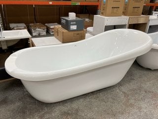 1700 X 750MM TRADITIONAL ROLL TOPPED SINGLE ENDED SLIPPER STYLE BATH RRP £839: LOCATION - C2