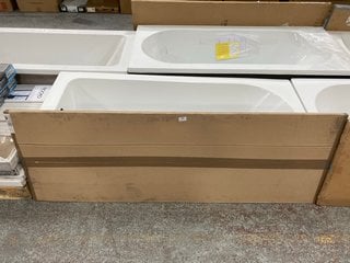 1700 X 750MM NTH SINGLE ENDED BATH WITH A DOVE GREY MDF BATH SIDE PANEL RRP £439: LOCATION - C3