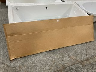 1800 X 800MM NTH DOUBLE ENDED BATH WITH REPAIRABLE CHIP TO TOP LEFT HAND INNER SIDE COMPLETE WITH A INDIGO MDF BATH SIDE PANEL RRP £469: LOCATION - C4