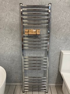 (COLLECTION ONLY) CHROME STRAIGHT TUBED HEATED TOWEL RADIATOR 1600 X 500MM RRP £425: LOCATION - D1