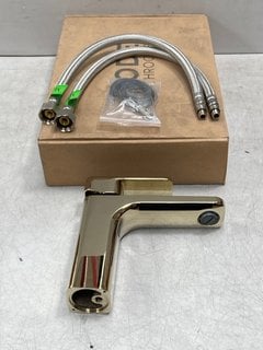 GOLD MONO BASIN MIXER TAP RRP £225: LOCATION - R2