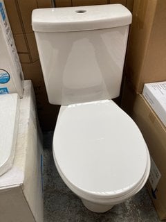 (COLLECTION ONLY) CLOSED COUPLED TOILET AND SEAT RRP £269: LOCATION - D5