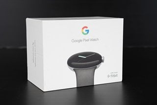 GOOGLE PIXEL WATCH WITH POLISHED SILVER STAINLESS STEEL CASE & CHARCOAL ACTIVE BAND(SEALED) - MODEL 3925 - RRP £130: LOCATION - BOOTH