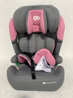 KINDERKRAFT COMFORT UP I-SIZE CAR SEAT IN PINK/GREY: LOCATION - H12