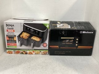 BELACO 23L HEALTHY ELECTRIC OVEN IN BLACK TO INCLUDE NINJA FOODI MAX DUAL ZONE 9.5L AIR FRYER IN BLACK- RRP £269.99: LOCATION - H11