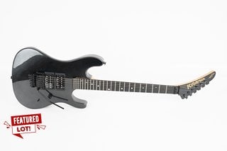 KRAMER NIGHT SWAN RIGHT-HANDED ELECTRIC GUITAR IN JET BLACK METALLIC - RRP £919: LOCATION - BOOTH