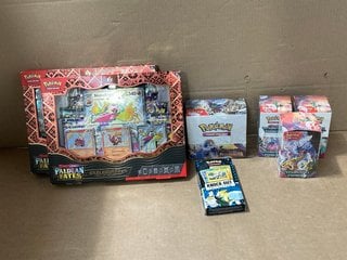 7 X ASSORTED POKEMON ITEMS TO INCLUDE 3 X POKEMON TEMPORAL FORCES TRADING CARD GAMES: LOCATION - H7