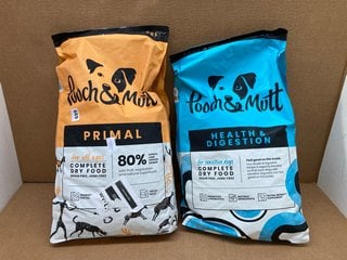 10KG BAG OF POOCH & MUTT DRY DOG FOOD FOR ALL DOGS-BBE 13.11.25 TO ALSO INCLUDE 10KG BAG OF POOCH & MUTT COMPLETE DRY FOOD FOR SENSITIVE DOGS- BBE 27.10.25: LOCATION - G14