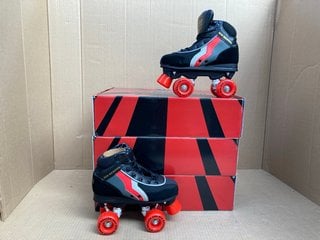 3 X PAIRS OF THE ORIGINAL RIO ROLLER FASHION SKATES- UK SIZE 3 : COMBINED RRP £225.00: LOCATION - F16