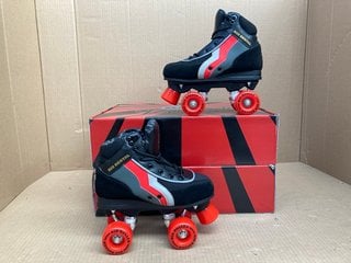 2 X PAIRS OF THE ORIGINAL RIO ROLLER FASHION SKATES- UK SIZE 3 : COMBINED RRP £150.00: LOCATION - F16